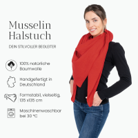 Halstuch Musselin Rot