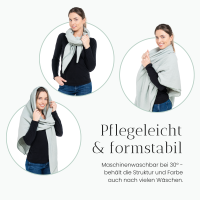 Halstuch Musselin Blau